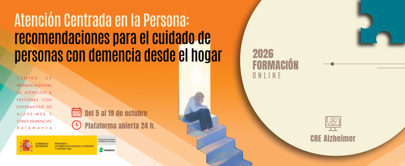 Cartel del curso del CRE Alzheimer del Imserso, del 5 al 19 de octubre de 2026.
