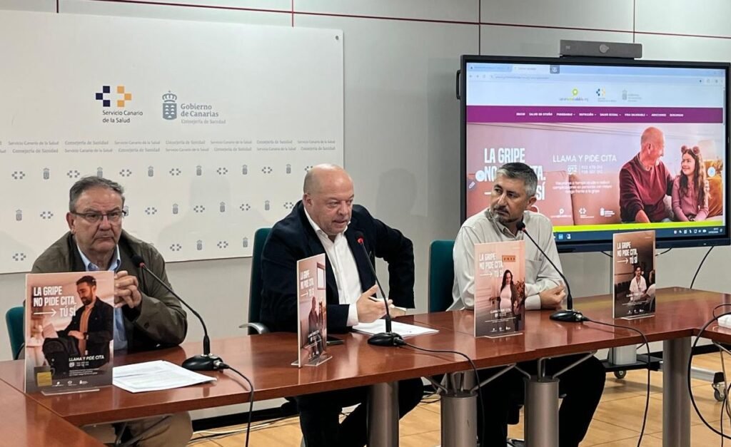 Presentación de la campaña de vacunación 2026-2027 en el Servicio Canario de la Salud. Fuente: Gobierno de Canarias.
